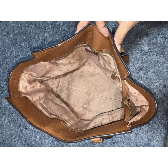 Kate Spade New York pebbled leather handbag/satchel, brown‎ Purse - Picture 3 of 4